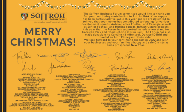 Merry Christmas from the Saffron Business Forum!